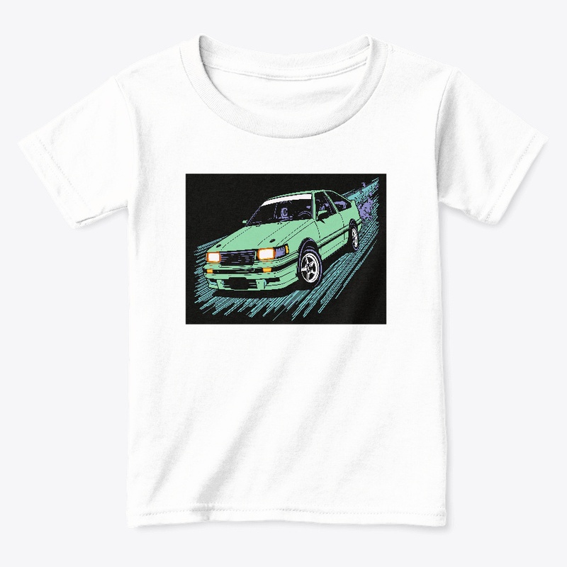 Drift King AE86 Retro Manga Car Art 