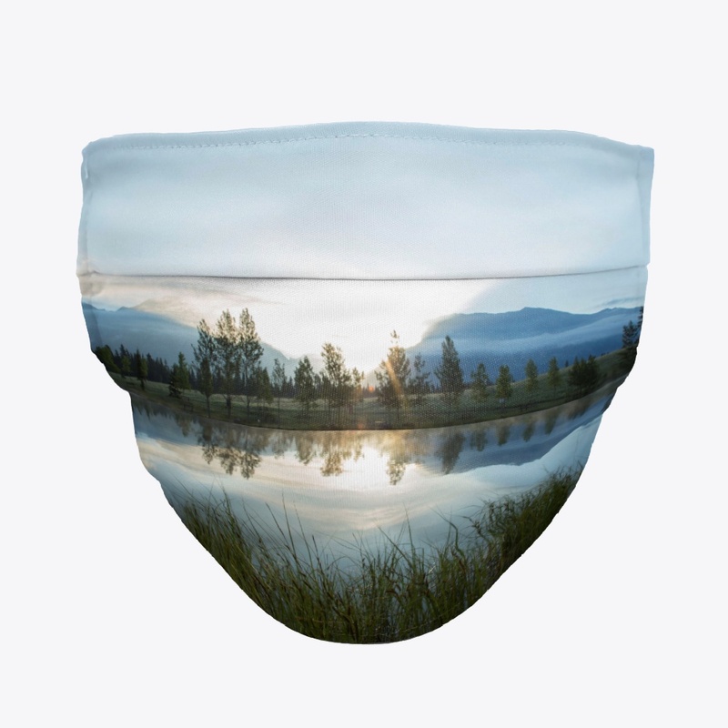 Lakeview Sunrise Face Mask