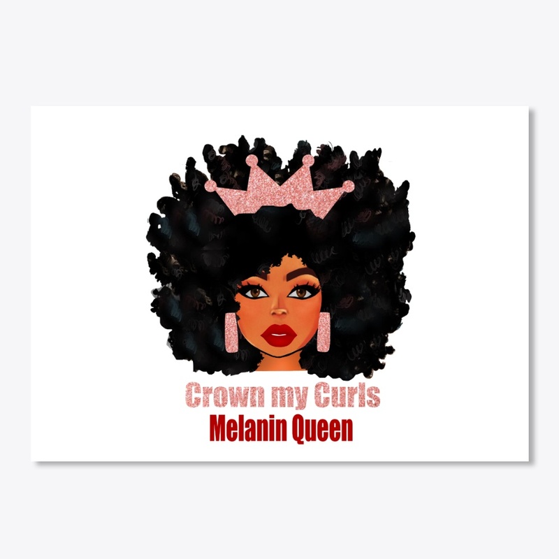 Crown my curls afro shirts