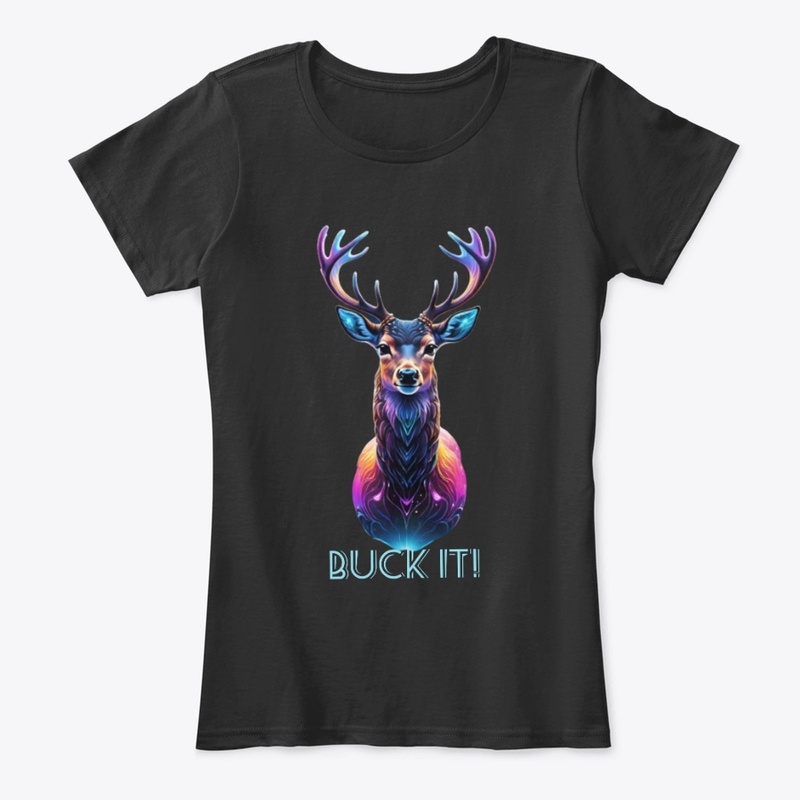Buck It! Cosmic Deer Colorful Wildlife 