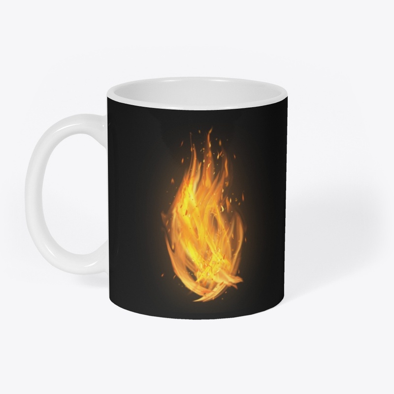 Fire printed premium mug