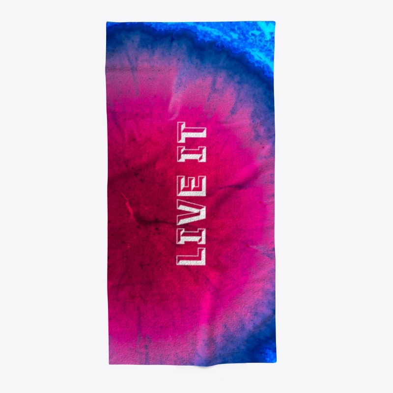 Splash Bold Live It Beach Towel