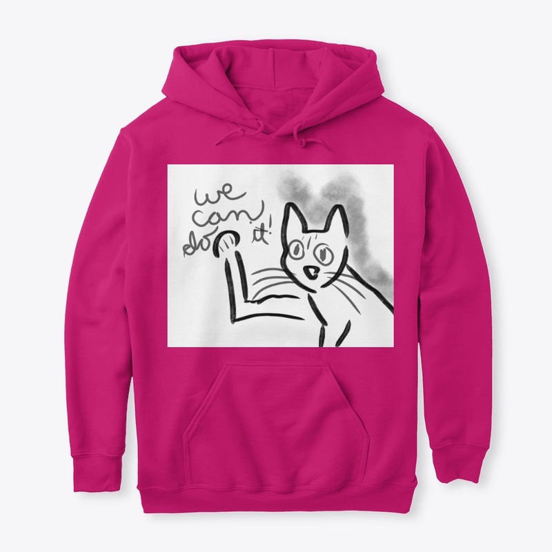 SMILEY CAT- RIVETER, WE CAN DO IT
