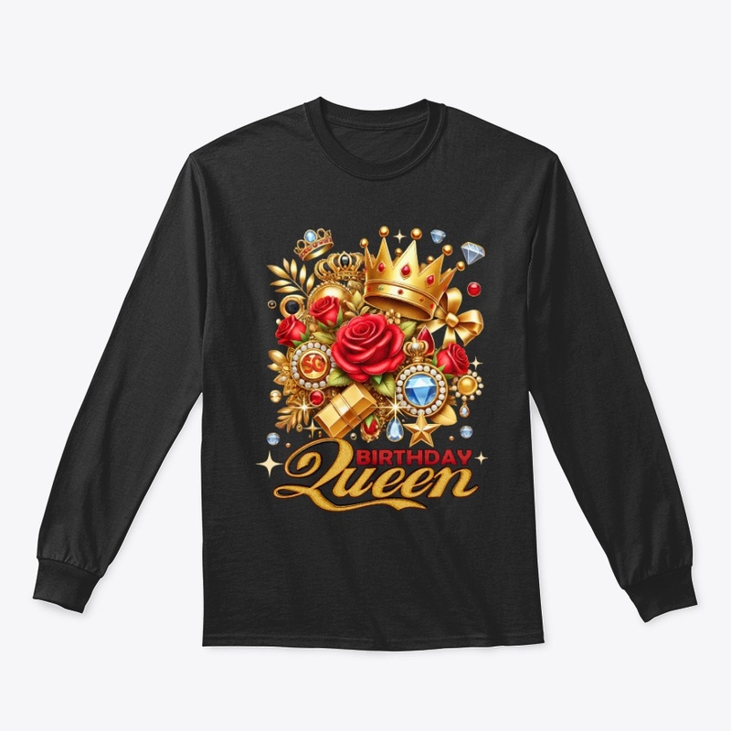 Vintage Crown Birthday Queen