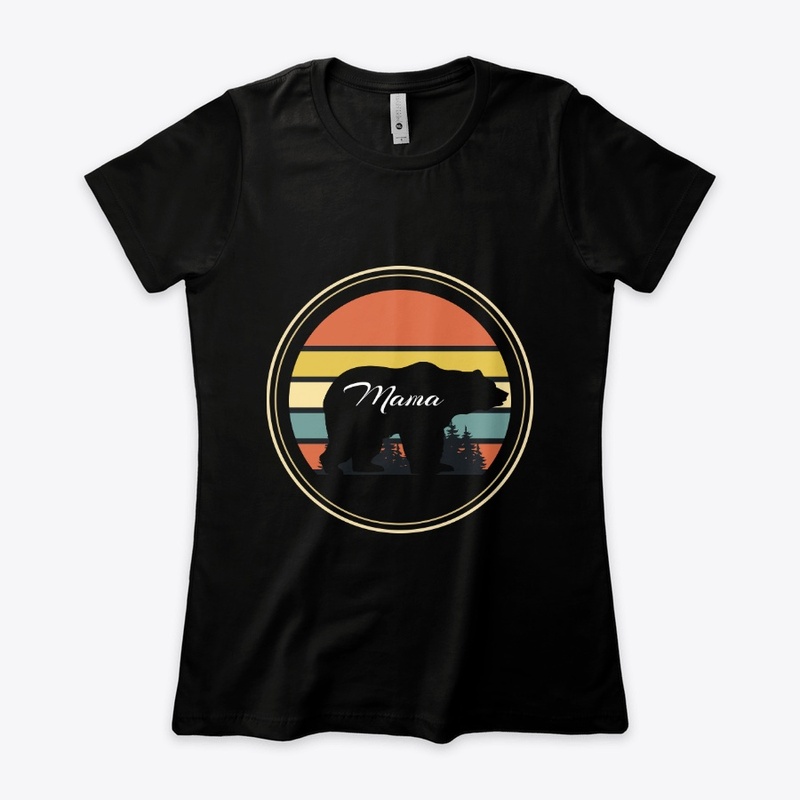 mama bear vintage sunset