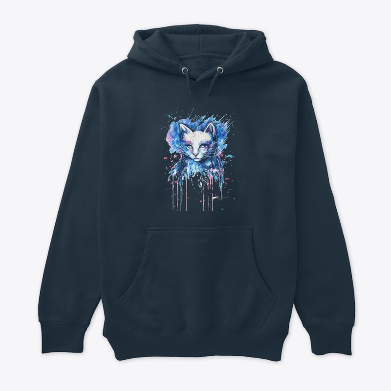 Custom Cute Cat Drawing T-Shirts