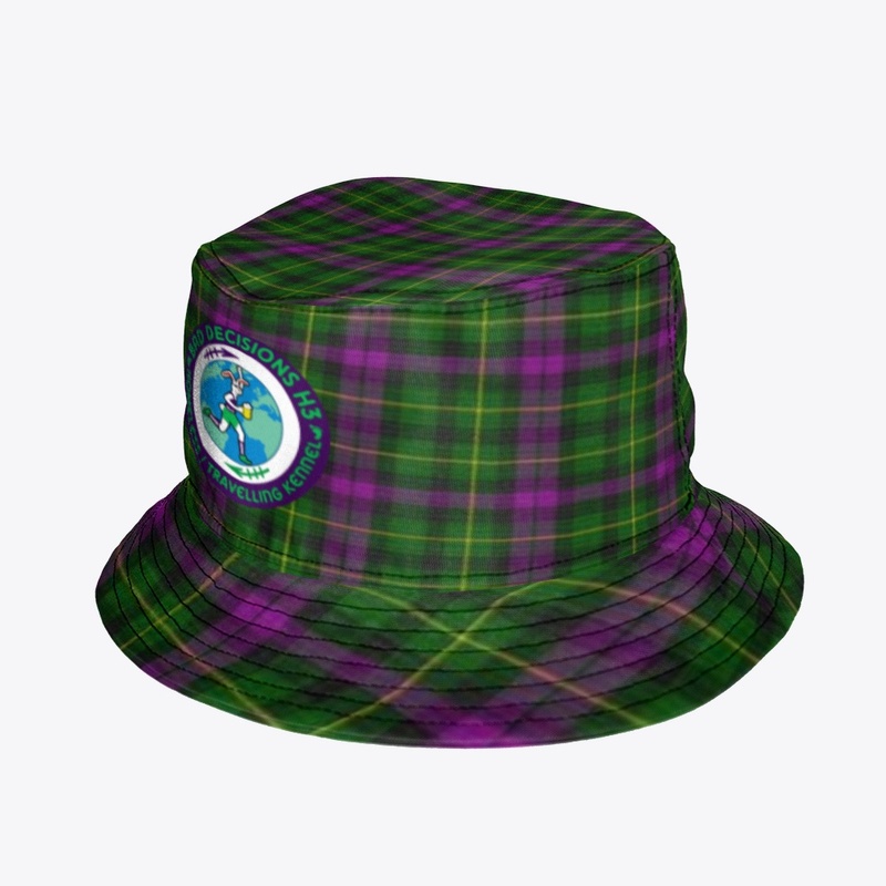 Purple & Green Plaid Hat #4