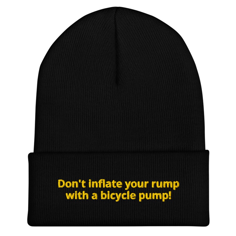 Don't inflate your rump