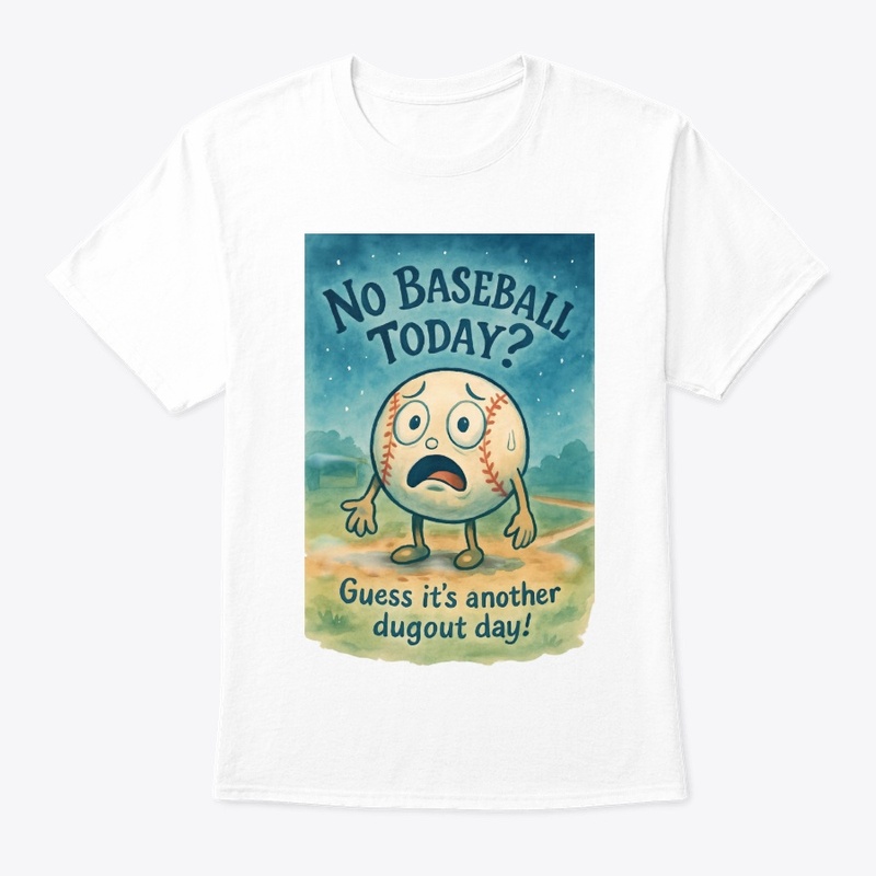 No Baseball Today Meme Tee