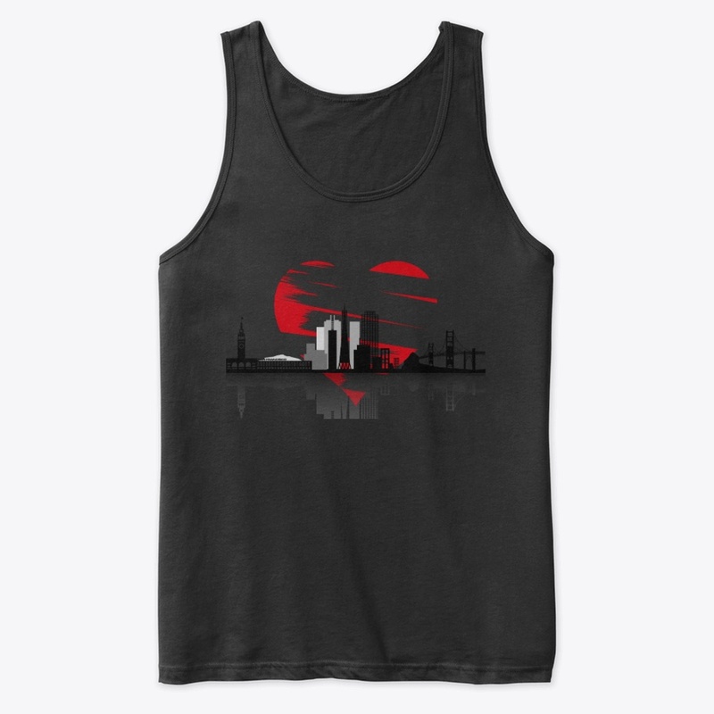silhouette with heart