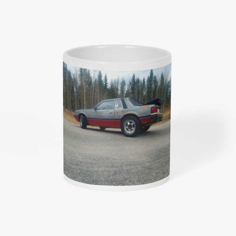 Side profile of Stitch the 81 Mustang