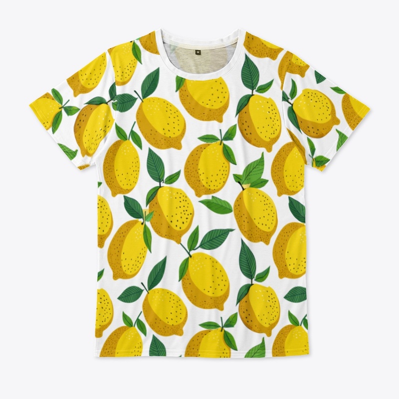 lemon pattern tee