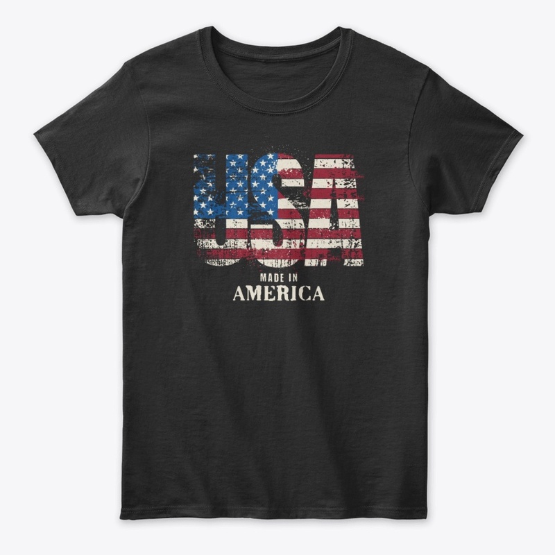 USA Made in America Patriotic Flag Merch