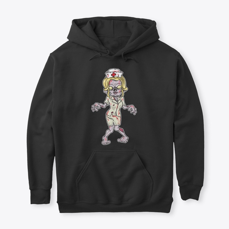 Zombie Nurse Halloween Travel Nurse Tee