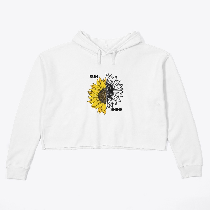 Half Bloom – Sunflower Art Tee for Women