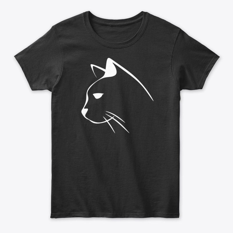 White cat design profile