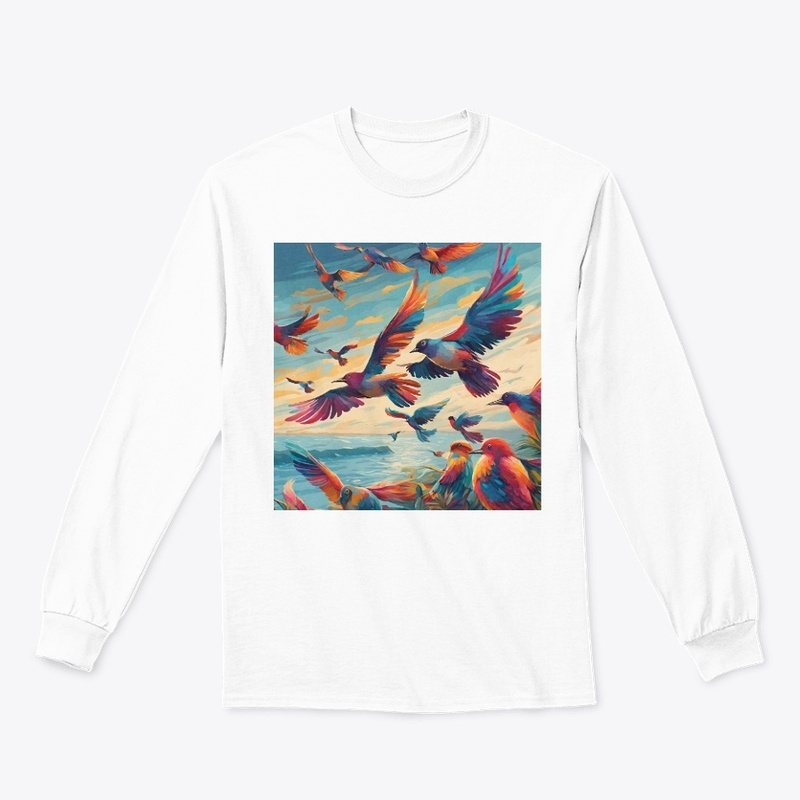 Birds flying 