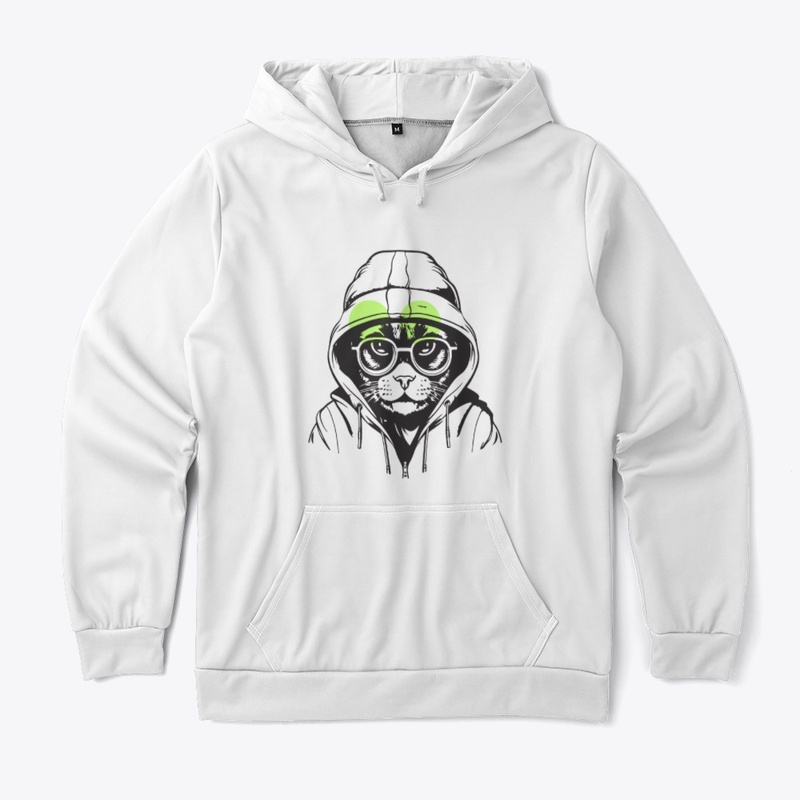 The super cat design with hoodie 