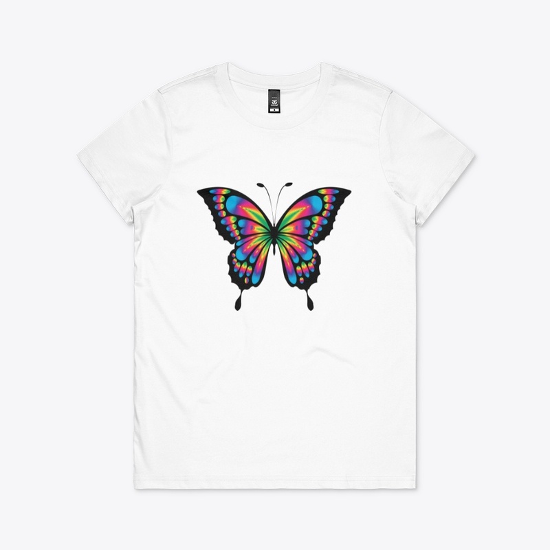 Women's T-shirt : butterfly design