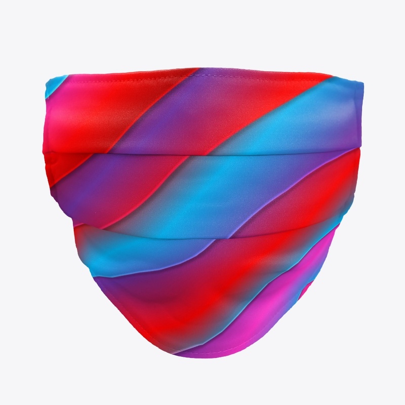 Multi Color Tie-Dye Stripe Design