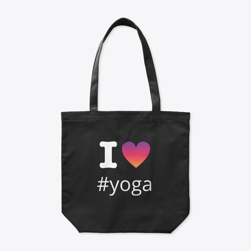 I Love Yoga Design With Insta Hashtag