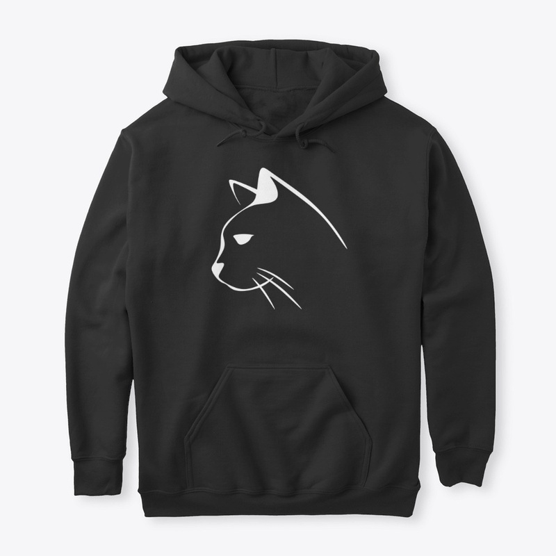 White cat design profile