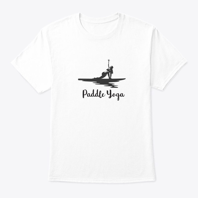 SUP, paddle board yoga woman silhouette