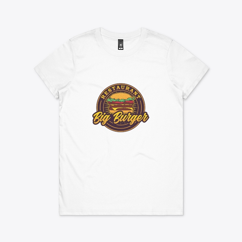 Vintage retro burger label  logo