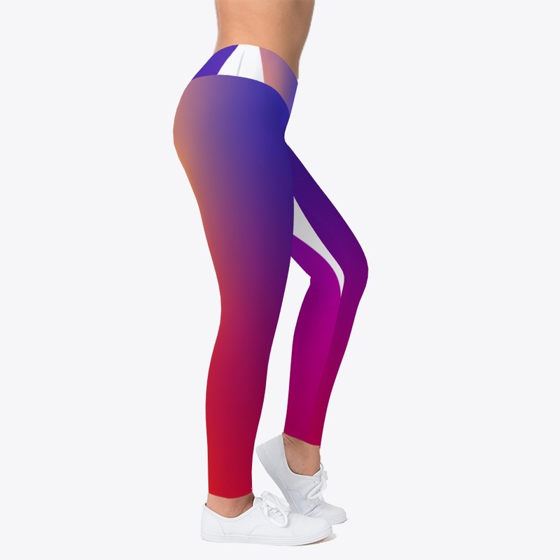  Red and Blue Blurry Background Art