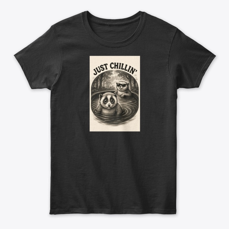 Cute Raccoon Sunglasses Forest Chill