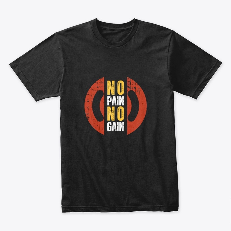 No Pain Typography T-Shirt