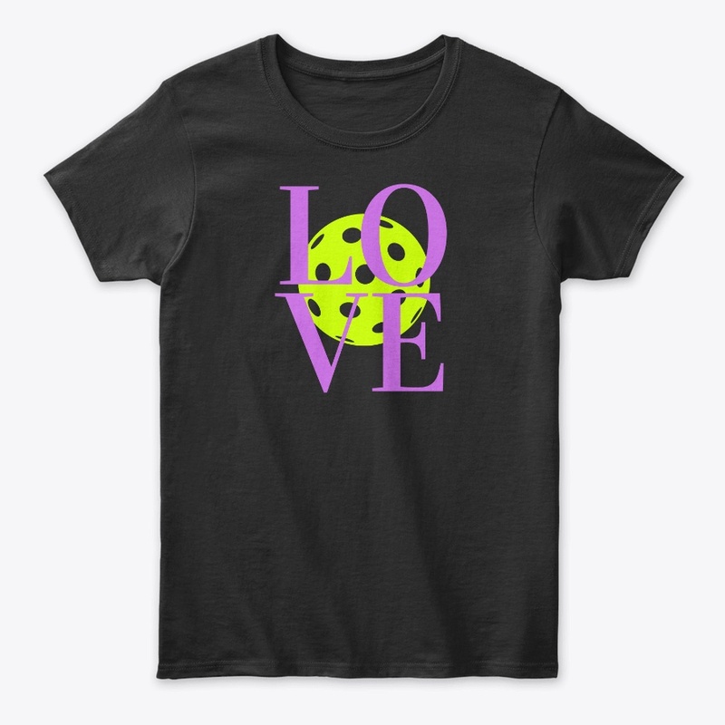 LOVE Pickleball Pink Text