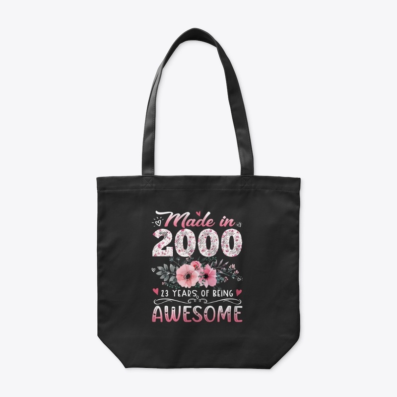 Made In 2000 Floral 23rd Birthday