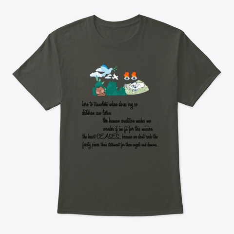 Doves Cry Collection Smoke Gray T-Shirt Front