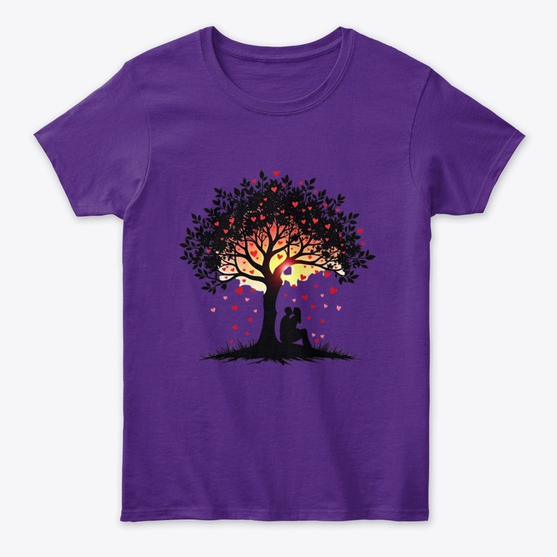 Romantic Heart Tree Design
