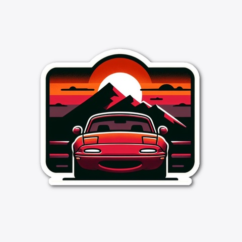 Retro Na Miata 2 Standard Camiseta Front
