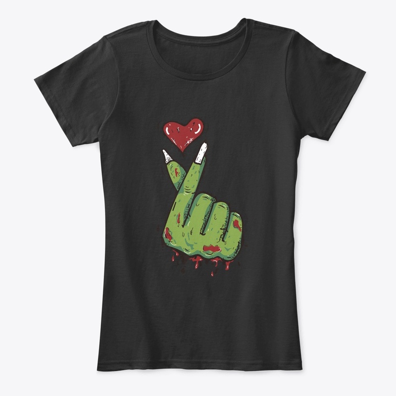 Halloween Zombie hand with heart