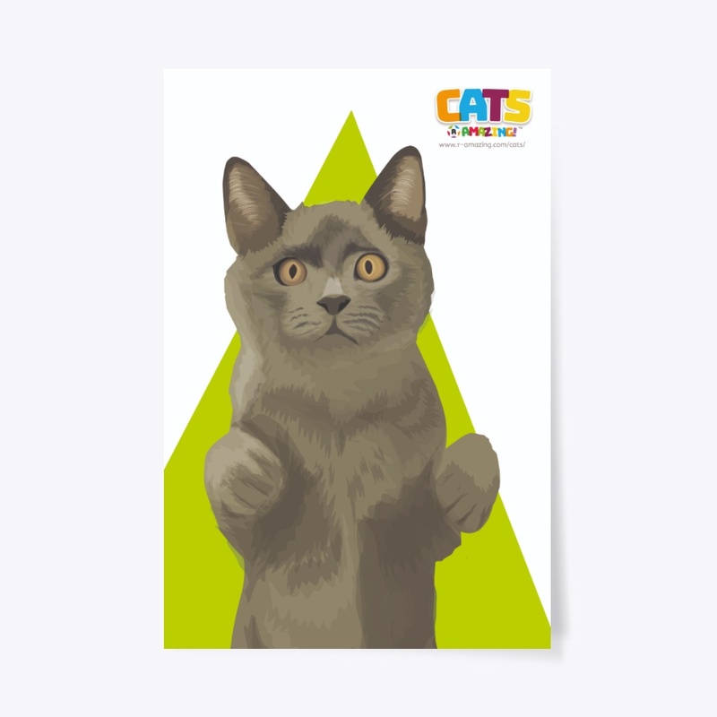 A Begging Cat – ‘R’ Amazing Poster