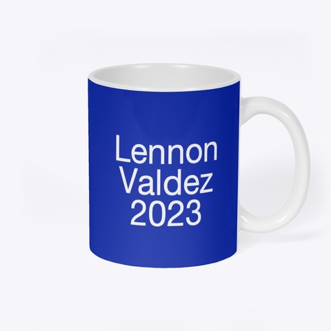 Lennon V Royal Blue T-Shirt Back