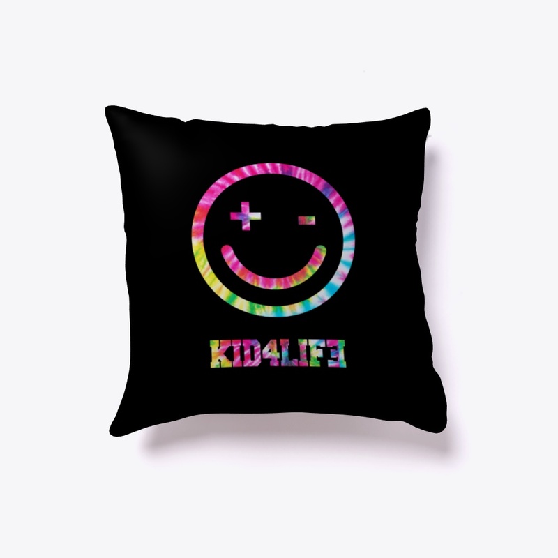 TIE DYE + - LOGO PILLOW