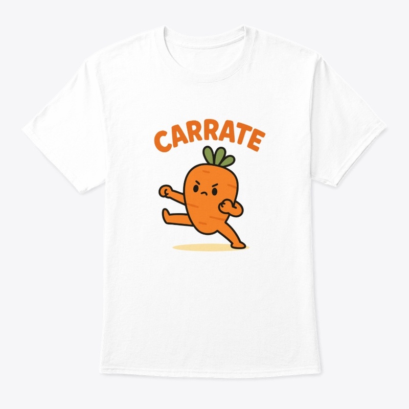 Cute Cartoon Carrot Karate Character