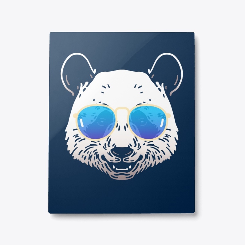 Cute Panda in Sunglasses (Colored+sg09)