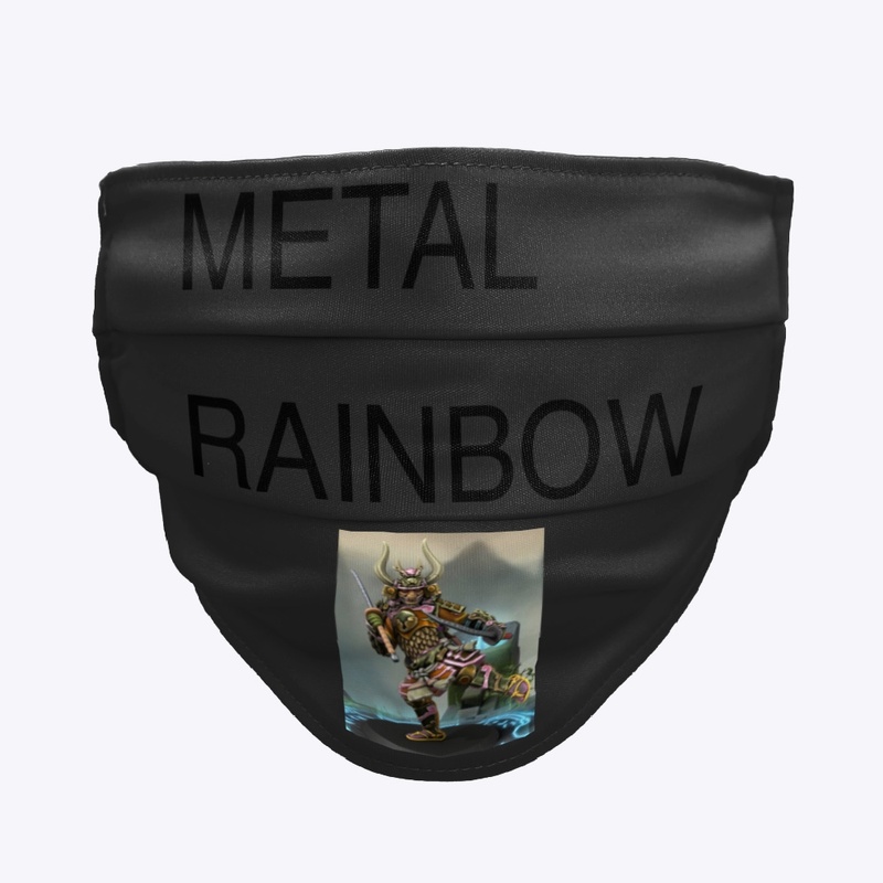 METAL RAINBOW face mask