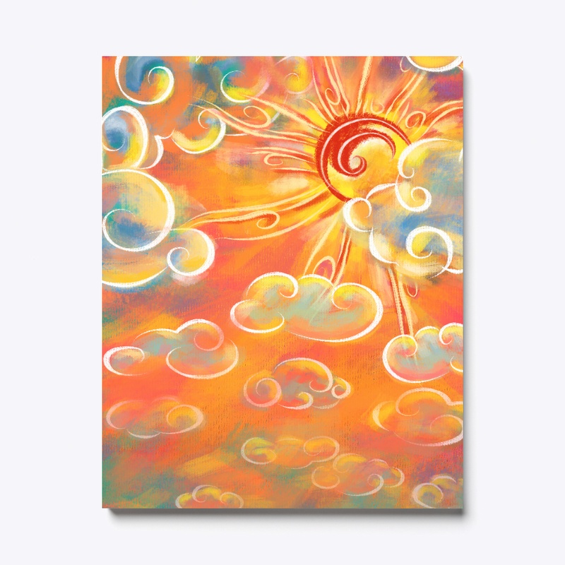 Pastel Sunset Canvas Print