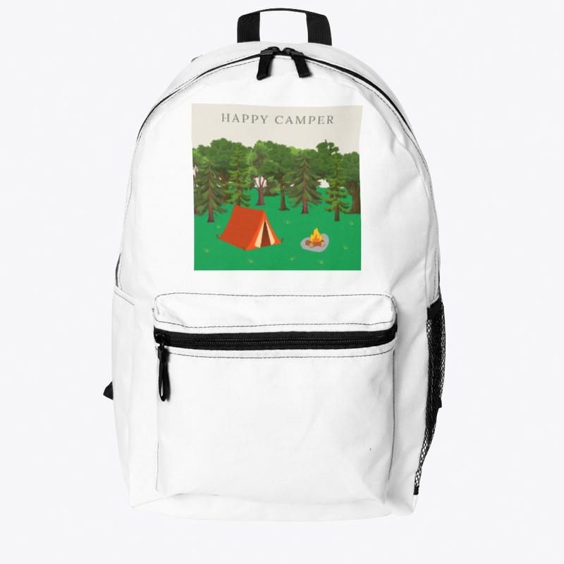 Happy Camper In the Woods