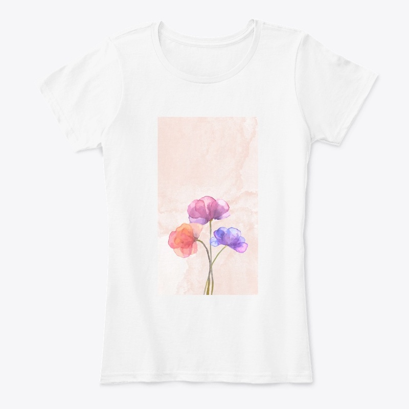 Aesthetic Warm Poppy Flower T-shirt
