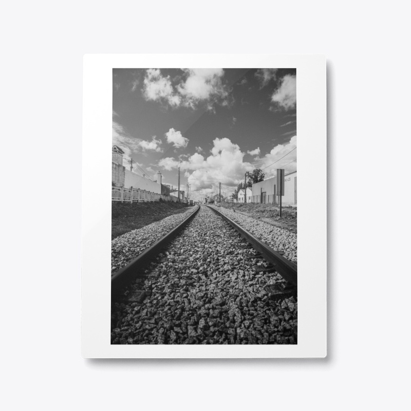 Railway with some epic clouds