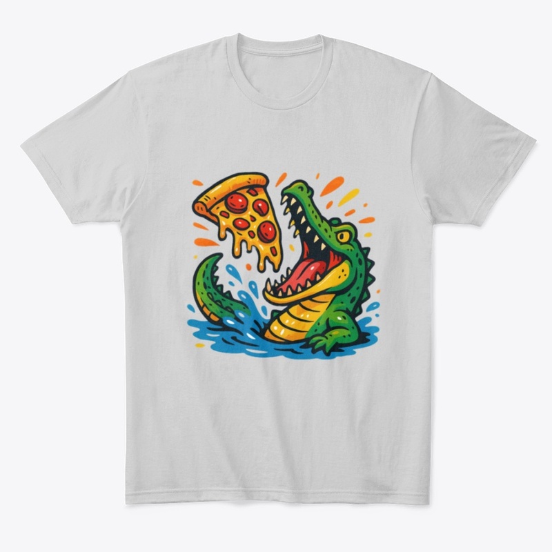 Alligator and pizza 