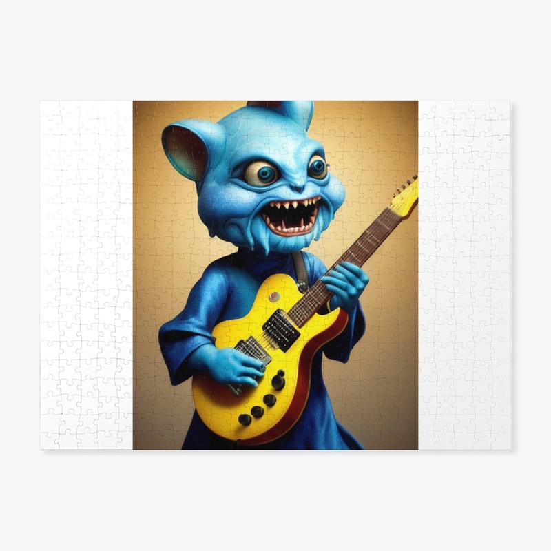 Strange Creature Jamming on Guitar
