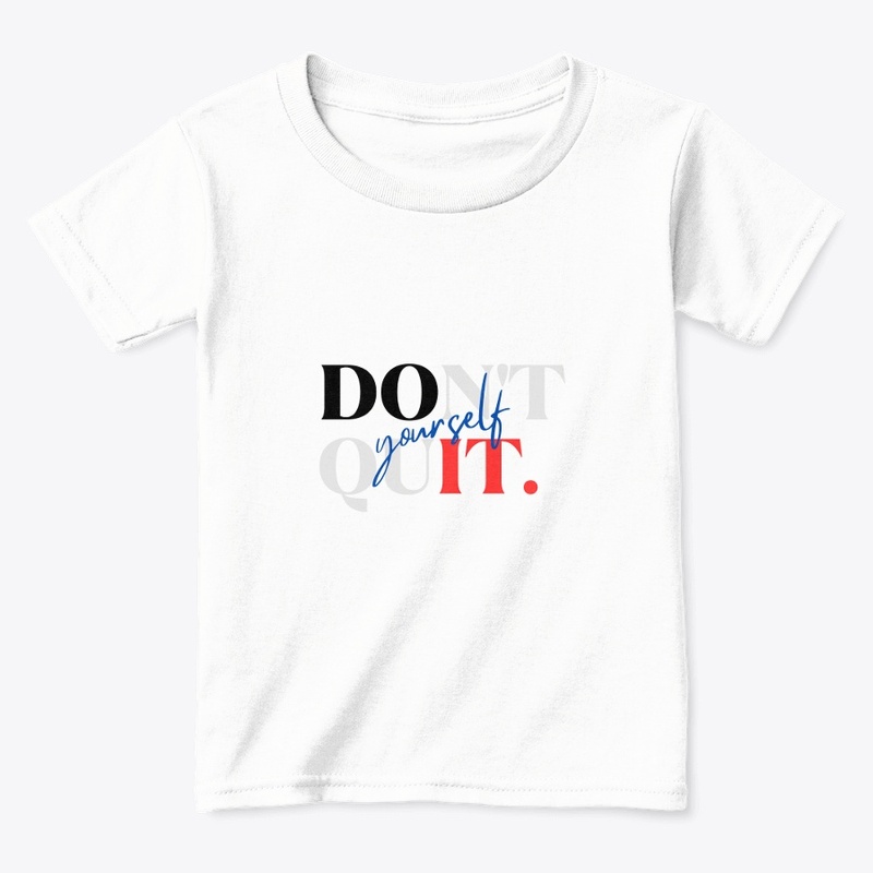 withe t shirt Black and red fount logo